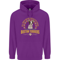 A Boston Terrier Dog Childrens Kids Hoodie Purple