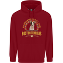 A Boston Terrier Dog Childrens Kids Hoodie Red