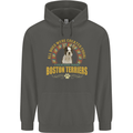 A Boston Terrier Dog Childrens Kids Hoodie Storm Grey