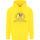 A Boston Terrier Dog Childrens Kids Hoodie Yellow