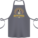 A Boston Terrier Dog Cotton Apron 100% Organic Steel