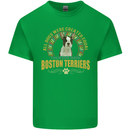 A Boston Terrier Dog Kids T-Shirt Childrens Irish Green