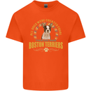 A Boston Terrier Dog Kids T-Shirt Childrens Orange