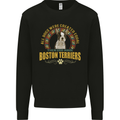 A Boston Terrier Dog Mens Sweatshirt Jumper Black