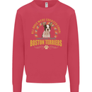 A Boston Terrier Dog Mens Sweatshirt Jumper Heliconia