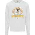 A Boston Terrier Dog Mens Sweatshirt Jumper White
