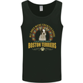 A Boston Terrier Dog Mens Vest Tank Top Black