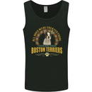A Boston Terrier Dog Mens Vest Tank Top Black