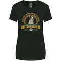 A Boston Terrier Dog Womens Wider Cut T-Shirt Black