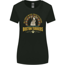 A Boston Terrier Dog Womens Wider Cut T-Shirt Black