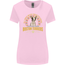 A Boston Terrier Dog Womens Wider Cut T-Shirt Light Pink