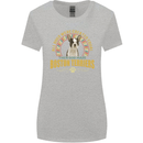 A Boston Terrier Dog Womens Wider Cut T-Shirt Sports Grey