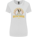 A Boston Terrier Dog Womens Wider Cut T-Shirt White