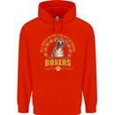 A Boxer Dog Childrens Kids Hoodie Bright Red