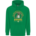A Boxer Dog Childrens Kids Hoodie Irish Green
