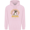 A Boxer Dog Childrens Kids Hoodie Light Pink