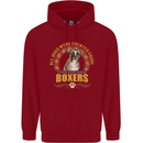 A Boxer Dog Childrens Kids Hoodie Red