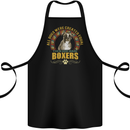 A Boxer Dog Cotton Apron 100% Organic Black