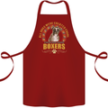 A Boxer Dog Cotton Apron 100% Organic Maroon