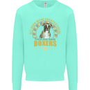 A Boxer Dog Kids Sweatshirt Jumper Peppermint