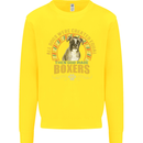A Boxer Dog Kids Sweatshirt Jumper Yellow