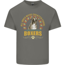 A Boxer Dog Kids T-Shirt Childrens Charcoal