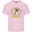 A Boxer Dog Kids T-Shirt Childrens Light Pink