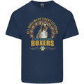 A Boxer Dog Kids T-Shirt Childrens Navy Blue