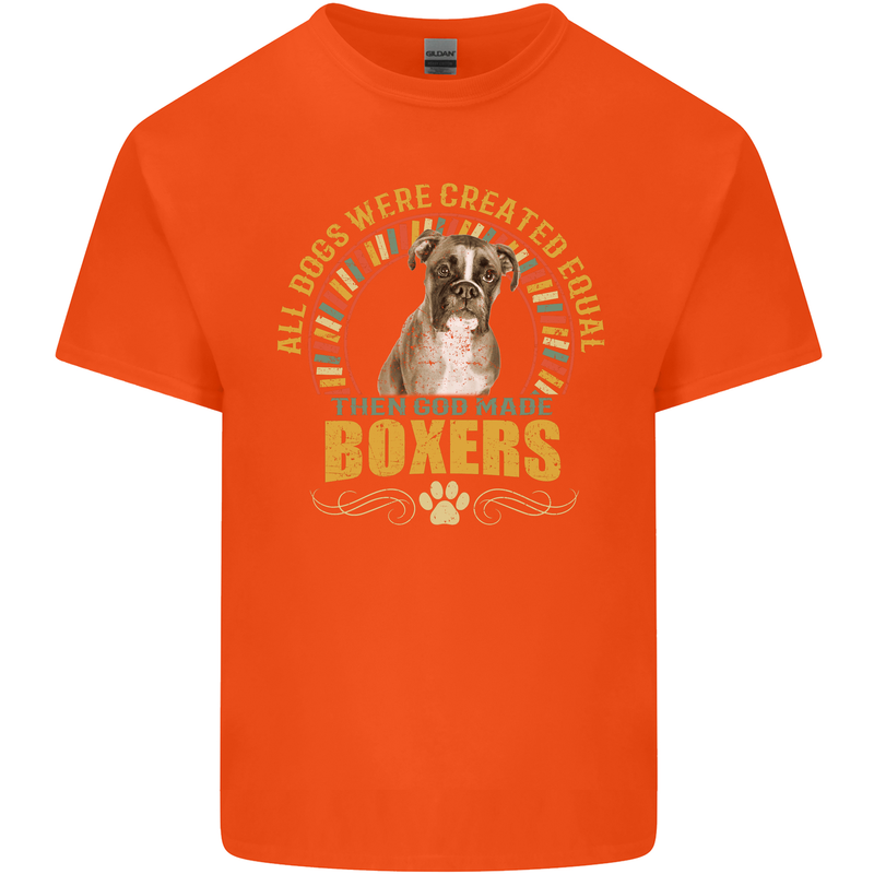 A Boxer Dog Kids T-Shirt Childrens Orange