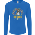 A Boxer Dog Mens Long Sleeve T-Shirt Royal Blue