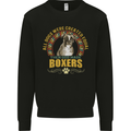 A Boxer Dog Mens Sweatshirt Jumper Black