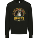A Boxer Dog Mens Sweatshirt Jumper Black