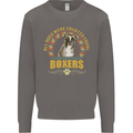 A Boxer Dog Mens Sweatshirt Jumper Charcoal