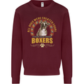 A Boxer Dog Mens Sweatshirt Jumper Maroon
