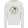 A Boxer Dog Mens Sweatshirt Jumper White