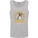 A Boxer Dog Mens Vest Tank Top Sports Grey