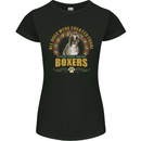 A Boxer Dog Womens Petite Cut T-Shirt Black
