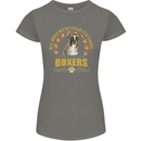 A Boxer Dog Womens Petite Cut T-Shirt Charcoal