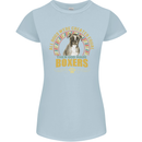 A Boxer Dog Womens Petite Cut T-Shirt Light Blue