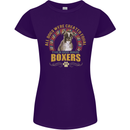 A Boxer Dog Womens Petite Cut T-Shirt Purple