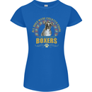 A Boxer Dog Womens Petite Cut T-Shirt Royal Blue