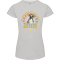 A Boxer Dog Womens Petite Cut T-Shirt Sports Grey