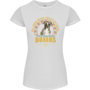 A Boxer Dog Womens Petite Cut T-Shirt White