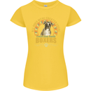 A Boxer Dog Womens Petite Cut T-Shirt Yellow