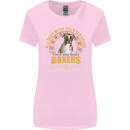 A Boxer Dog Womens Wider Cut T-Shirt Light Pink