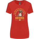 A Boxer Dog Womens Wider Cut T-Shirt Red