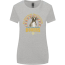 A Boxer Dog Womens Wider Cut T-Shirt Sports Grey