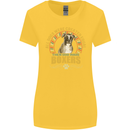 A Boxer Dog Womens Wider Cut T-Shirt Yellow