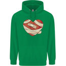 A Broken Heart Anti Valentines Day Single Childrens Kids Hoodie Irish Green