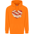 A Broken Heart Anti Valentines Day Single Childrens Kids Hoodie Orange
